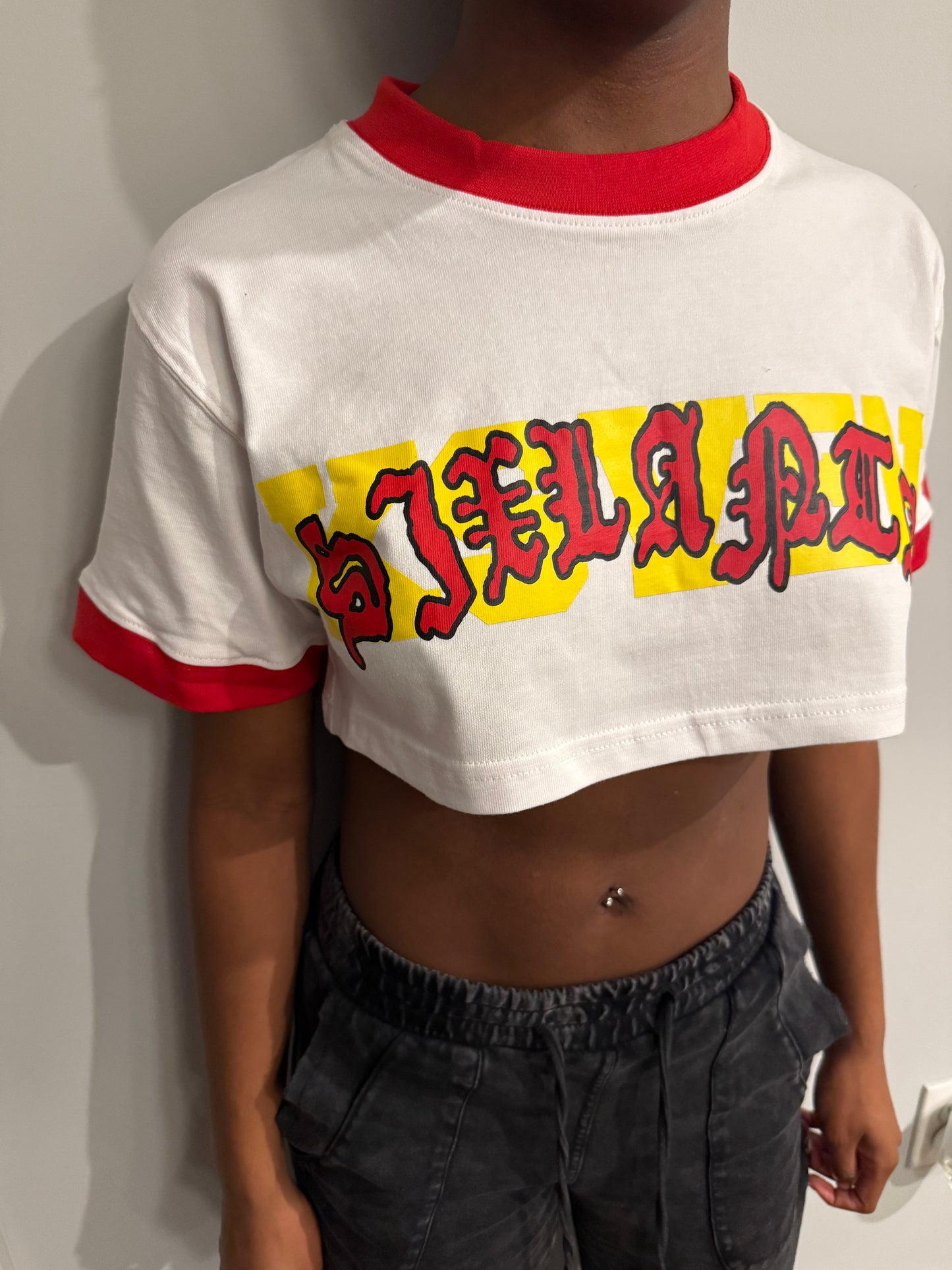 Varsity MadebyKseven x Sixlanta crop top
