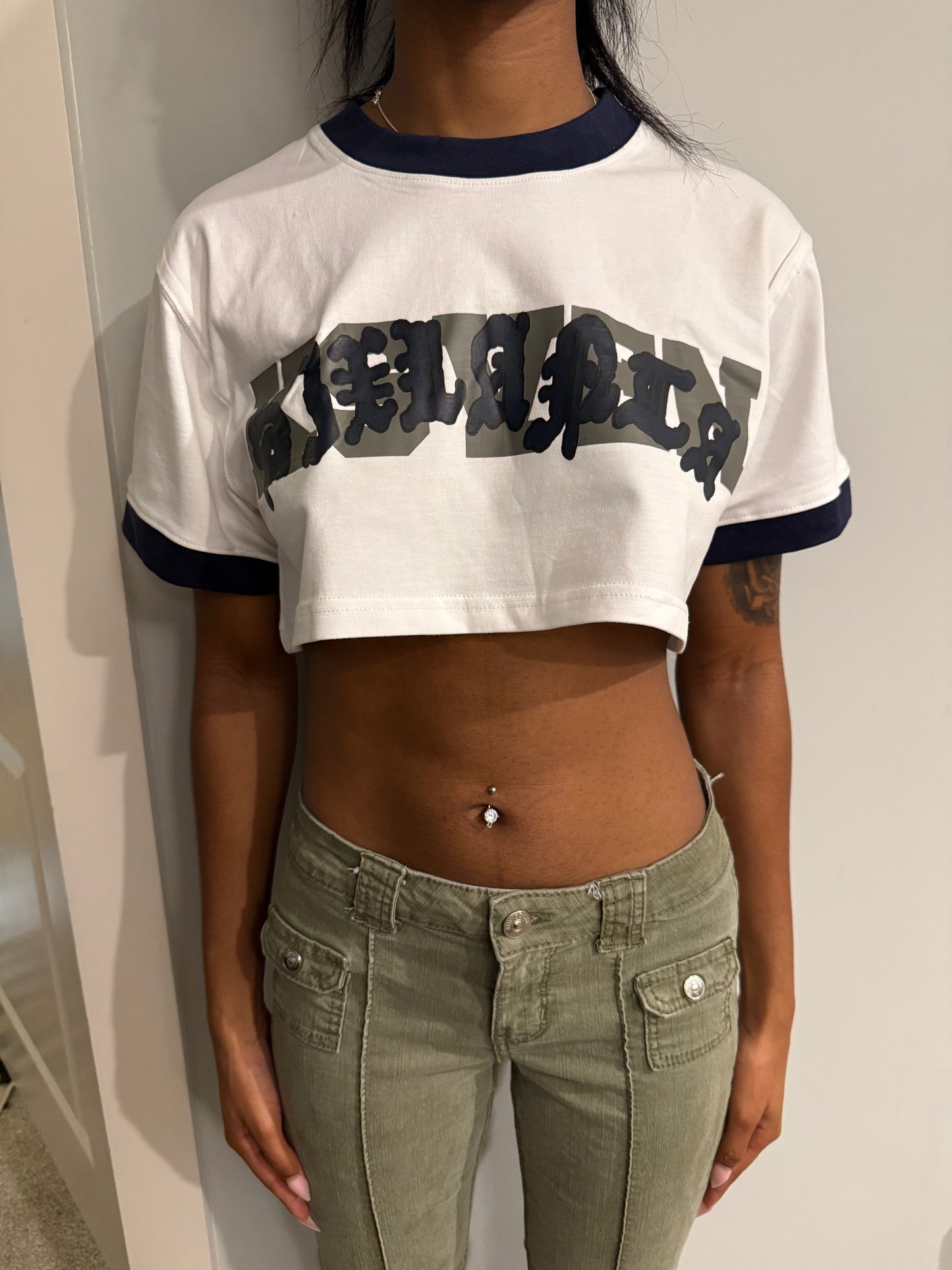 Varsity MadebyKseven x Sixlanta crop top