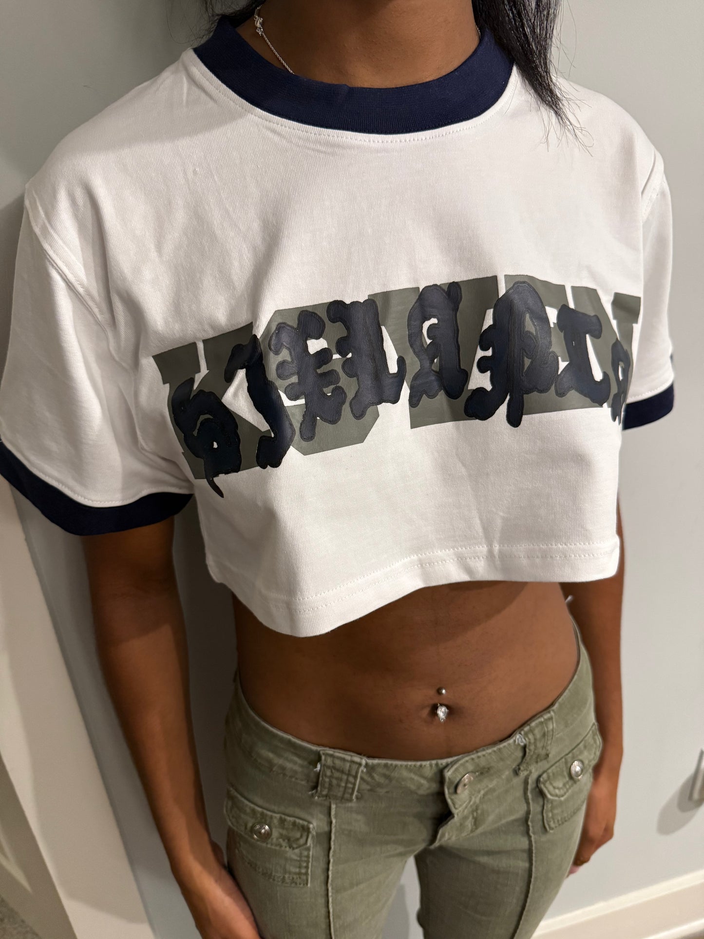 Varsity MadebyKseven x Sixlanta crop top