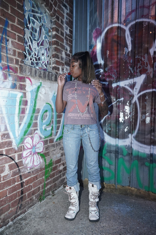 Greige “Society Cowgirl” Tee