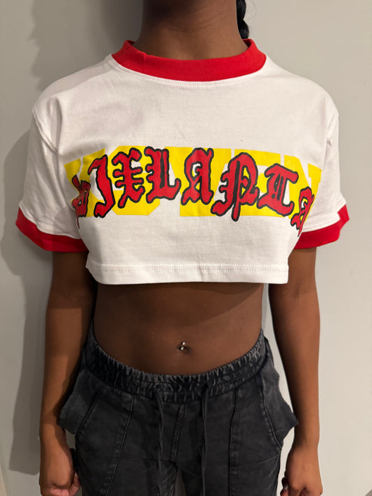 Varsity MadebyKseven x Sixlanta crop top